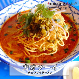 タイ国政府認定レストランの味！チェンマイラーメン(カオソーイ) 母の日 父の日 ギフト カレー ラーメン 北部地方 ココナッツミルク タイ タイ料理 本格 アジア アジアン 屋台 簡単 エスニック 冷凍 惣菜 作りたてをお届け &#40629;