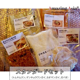 タイ国政府認定レストランの味！迷ったらこれ！！【スタンダードセット】詰め合わせ カレーフェス カニ シーフード 海鮮 野菜 カレー タイ タイ料理 本格 簡単 屋台 アジア アジアン エスニック 惣菜 冷凍 作りたてをお届け