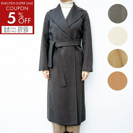 エス マックスマーラ 'S MAX MARA ガウンコート POLDO ポルド レディース ダブルフェイス ヴァージンウール ロングコート ベルテッド キャメル 2529016043【6R5】