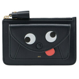 アニヤ ハインドマーチ ANYA HINDMARCH ZANY カードホルダー＆コインケース フラグメントケース ジップ付き財布 ネイビー系 142755