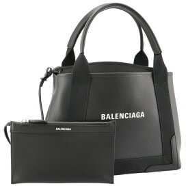 バレンシアガ BALENCIAGA トートバッグ ネイビー カバ スモール レザー バッグ NAVY CABAS S 339933 D6WXN
