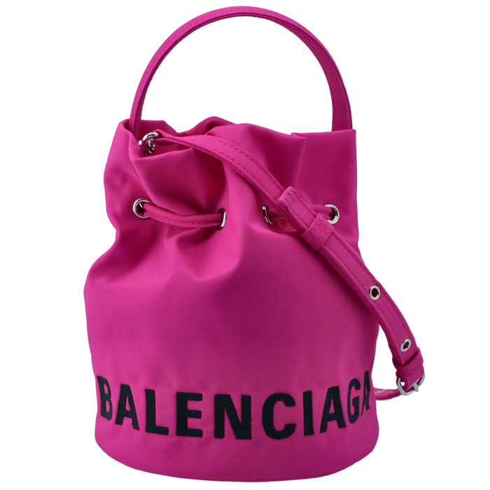 バレンシアガ BALENCIAGA ショルダーバッグ WHEEL XS ドローストリング バケットバッグ ピンク系 619458 H852N  5560【21WS】 | アメイジングサーカス
