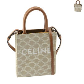 セリーヌ CELINE ショルダーバッグ ミニ バーティカル カバ トリオンフ キャンバス ミニバッグ 19437 2FLT