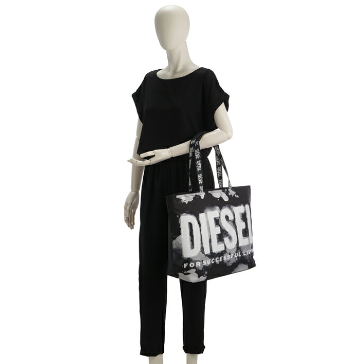 楽天市場】ディーゼル DIESEL トートバッグ RAVE マキシロゴ 横型 DSL 