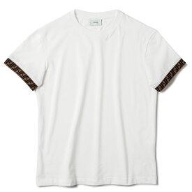 フェンディ FENDI 【大人もOK】キッズ Tシャツ FFロゴ スウェットシャツ ホワイト JUI018 7AJ F0TU9