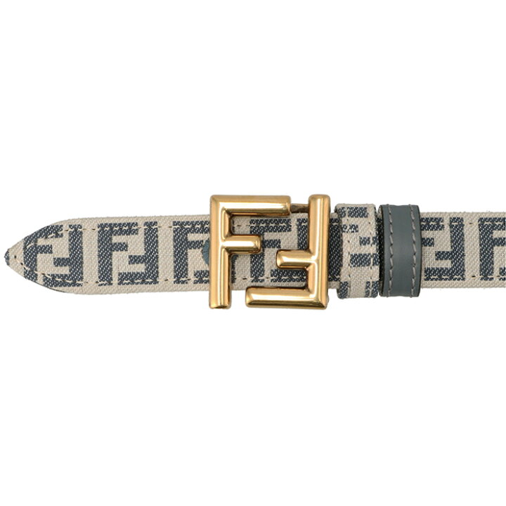 楽天市場】フェンディ FENDI ベルト FFロゴ レザー×キャンバス 2cm幅 