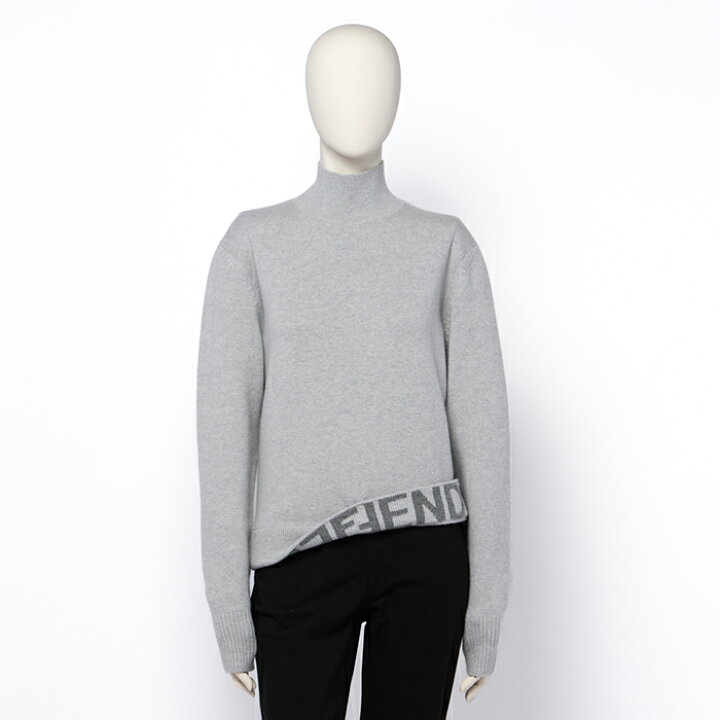 楽天市場】フェンディ FENDI ハイネックセーター リボン ロゴ ニット 