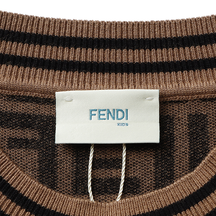 楽天市場】フェンディ FENDI 【大人もOK】キッズ ニット 半袖 セーター 
