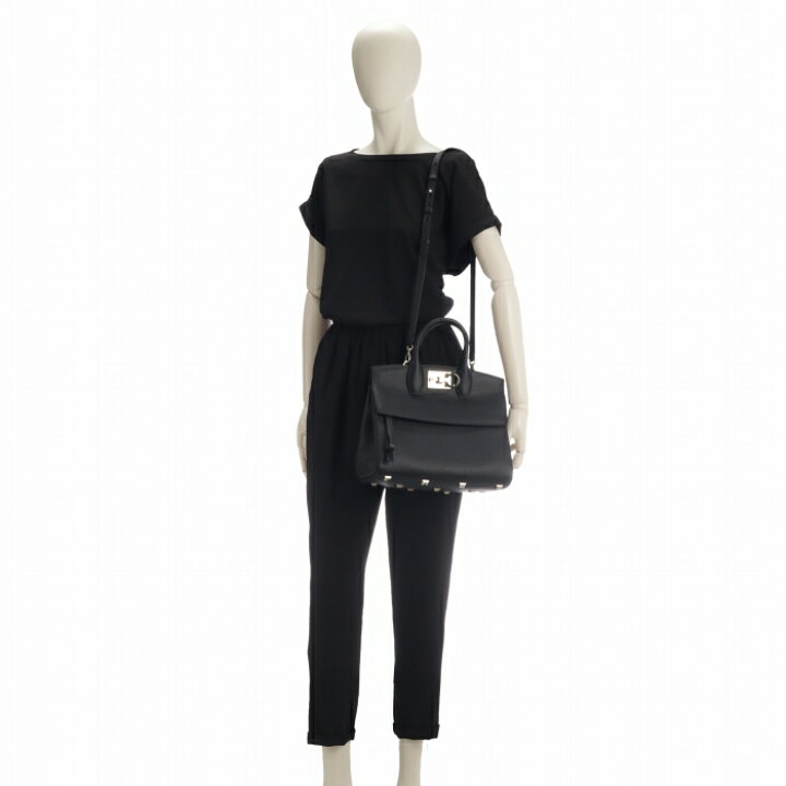 楽天市場】フェラガモ FERRAGAMO ハンドバッグ スモール STUDIO BAG 