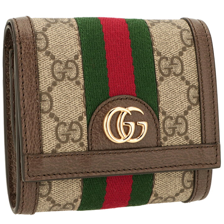 楽天市場】グッチ GUCCI 財布 二つ折り オフィディア GGスプリーム  