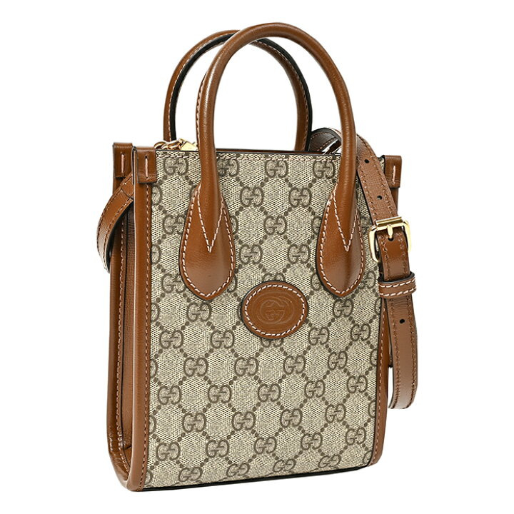 楽天市場】グッチ GUCCI ミニ トートバッグ インターロッキングG GG  