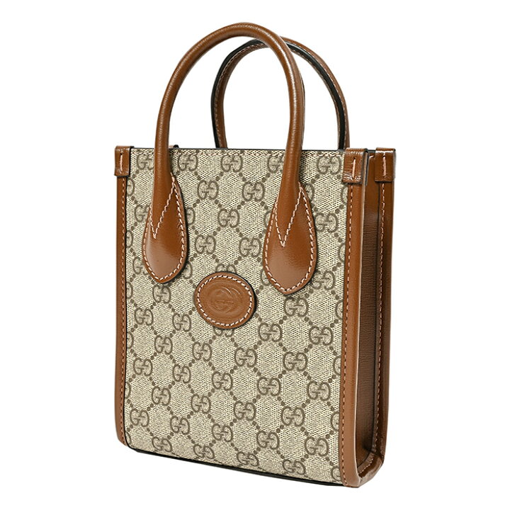 楽天市場】グッチ GUCCI ミニ トートバッグ インターロッキングG GG 