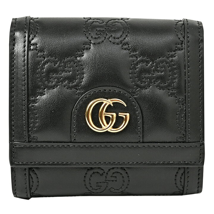 楽天市場】グッチ GUCCI 財布 二つ折り GGマトラッセ キルティング  