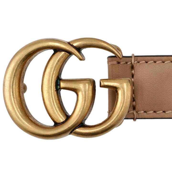 楽天市場】グッチ GUCCI ダブルG バックル レザーベルト レディース 