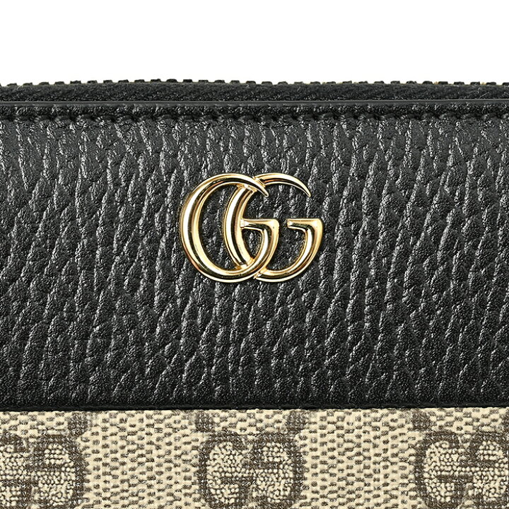 楽天市場】グッチ GUCCI 長財布 ラウンドジップ ダブルG バイカラー  