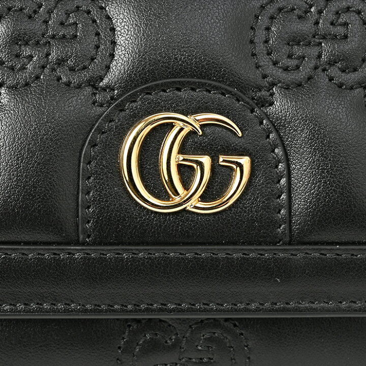 楽天市場】グッチ GUCCI 財布 二つ折り GGマトラッセ キルティング 