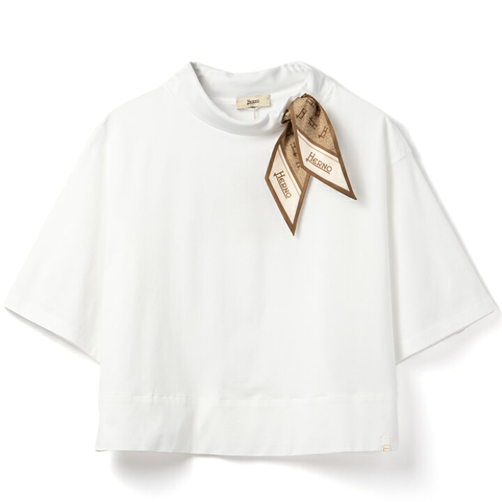 楽天市場】ヘルノ HERNO Tシャツ レディース シルクスカーフ付き 