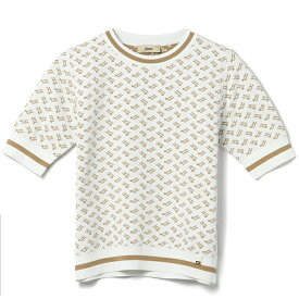 ヘルノ HERNO 半袖ニット Tシャツ ENDLESS VISCOSE MONOGRAM サマーニット リブニット ショートスリーブニット 2024年春夏新作 MG000137D 76041 1000【2024SS】