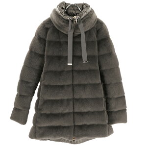 wm HERNO _ER[g A-SHAPE IN FAUX FUR X^hJ[ PI002123D 12630
