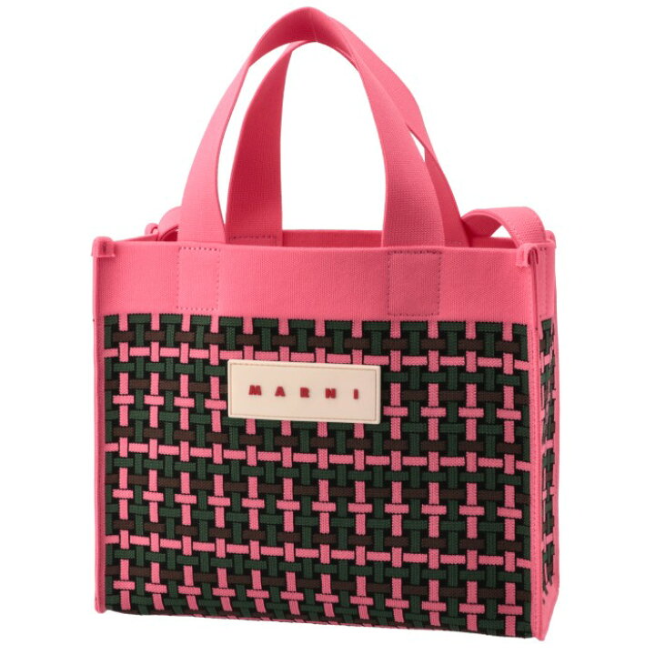 楽天市場】マルニ MARNI トートバッグ スモール ウーブンバスケット  