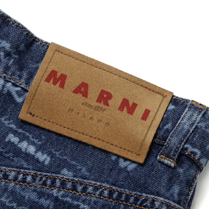 楽天市場】マルニ MARNI ミニスカート ロゴ MEGA MARNI デニムスカート  