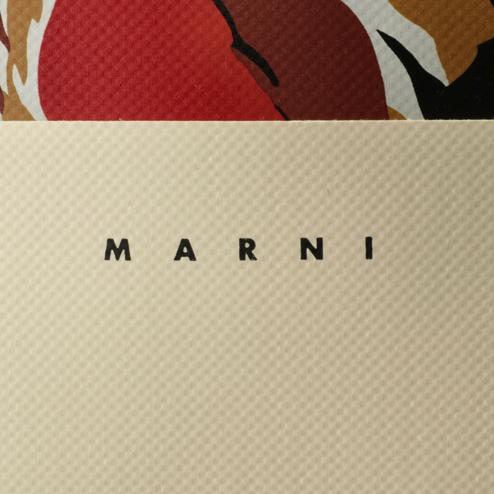 マルニ MARNI EUPHORIAプリント PR677 PVCショッピングバッグ 
