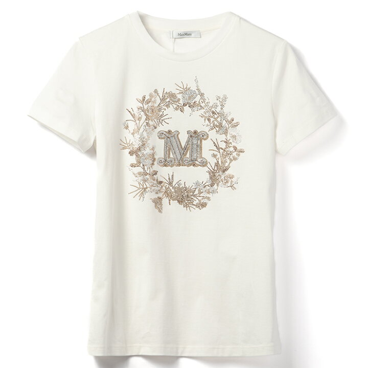 楽天市場】マックスマーラ MAX MARA Tシャツ ELMO 刺繍ロゴ 半袖シャツ 