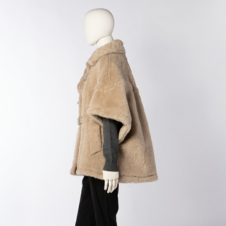 楽天市場】マックスマーラ MAX MARA ケープジャケット ジレ テディベア 