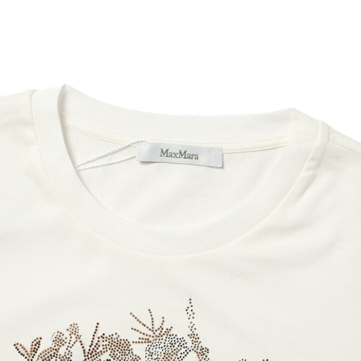 楽天市場】マックスマーラ MAX MARA Tシャツ ELMO 刺繍ロゴ 半袖シャツ 