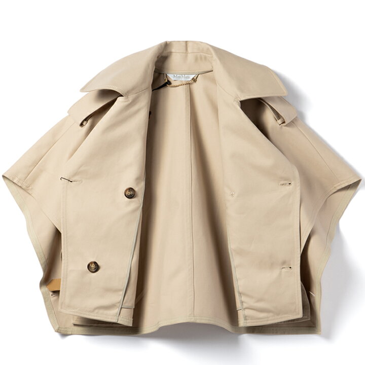 楽天市場】マックスマーラ MAX MARA ケープ DRAVA ピュアコットン 