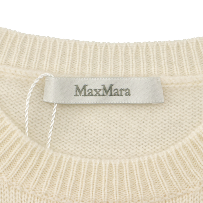 マックスマーラ MAX MARA ニット ウール カシミヤ MaxMaraGram ロゴ ホワイト 13660813600 12110 001WH |  アメイジングサーカス
