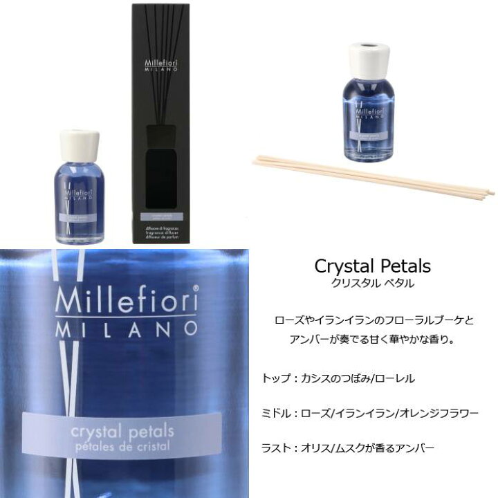 楽天市場】ミッレフィオーリ MILLEFIORI リードディフューザー 250ml ミッレフィオーリ ルームフレグランスボトル