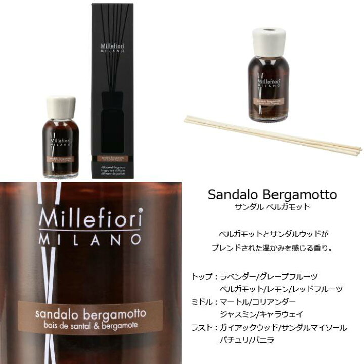 楽天市場】ミッレフィオーリ MILLEFIORI リードディフューザー 250ml 