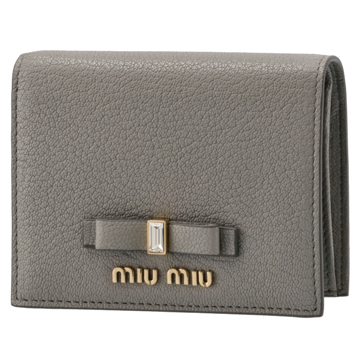 ミュウミュウ(MIUMIU) マドラス(MADRAS) レディース二つ折り財布 