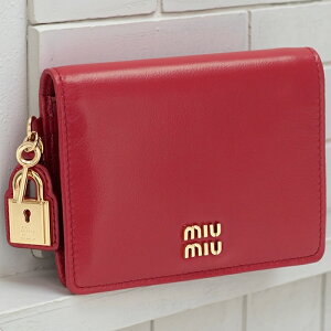 �~���E�~���E MIU MIU ���z ��܂� ���U�[ �p�h���b�N�`���[�� �R���p�N�g�E�H���b�g ��܂���z 2026�N�t�ĐV�� 5MV204 2IGA�y6R5�z