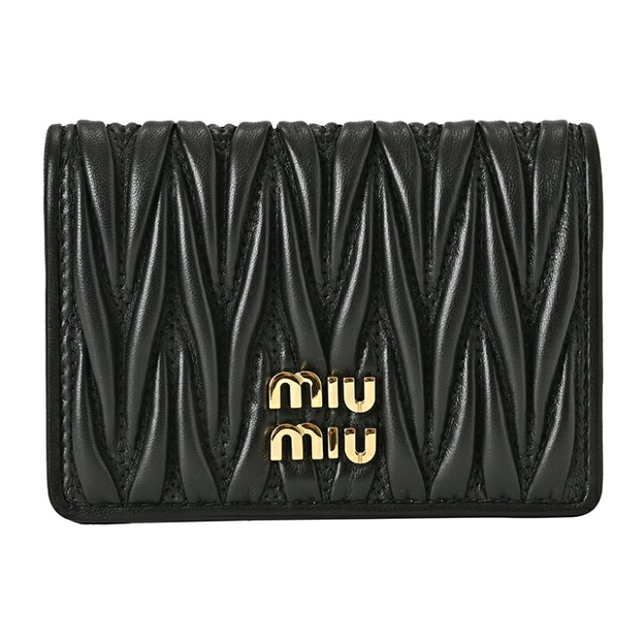楽天市場】ミュウミュウ MIU MIU カードケース 二つ折り マテラッセ
