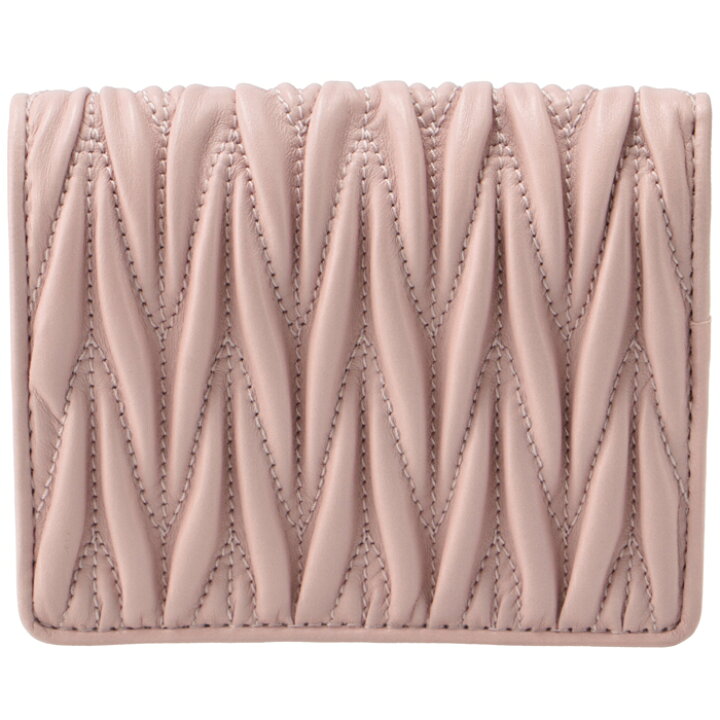 楽天市場】ミュウミュウ MIU MIU 財布 二つ折り マテラッセ ミニ財布  