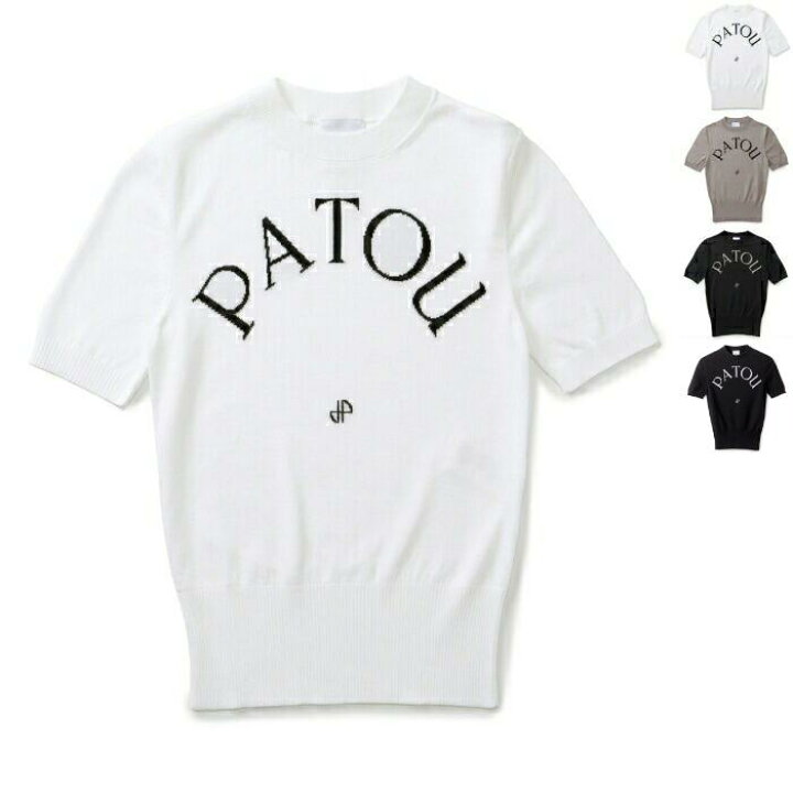 楽天市場】パトゥ PATOU ニット 半袖 エコフレンドリーコットン ジャ 