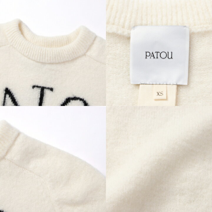 楽天市場】パトゥ PATOU ニット ロゴ セーター モックネック 半袖 