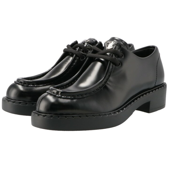 楽天市場】プラダ PRADA ローファー レースアップシューズ 三角ロゴ 