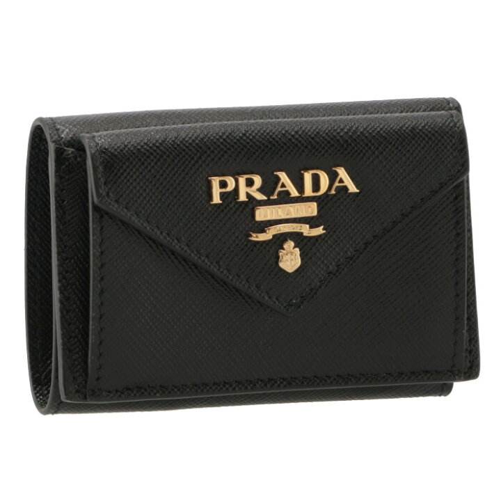 楽天市場】プラダ PRADA 三つ折り財布 ミニ財布 レディース 