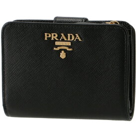 プラダ PRADA 財布 レディース サフィアーノメタル 二つ折り財布 ブラック 1ML018 QWA 002
