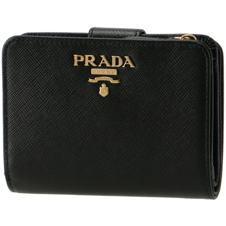 楽天市場 プラダ Prada 財布 レディース サフィアーノメタル 二つ折り財布 ブラック 1ml018 Qwa 002 アメイジングサーカス