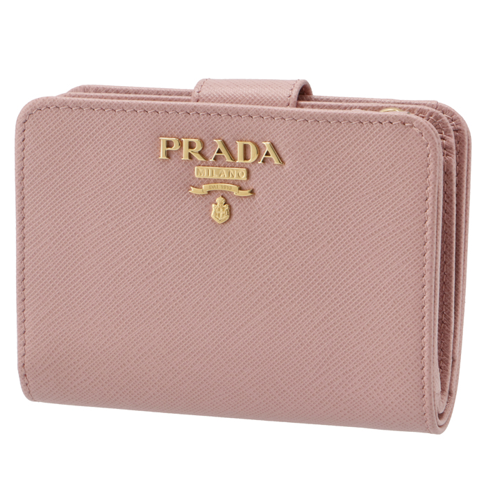 プラダ(PRADA) ピンク 財布 レディース二つ折り財布 | 通販・人気 