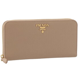 プラダ PRADA 長財布 レディース サフィアーノ ラウンドジップ ウォレット ベージュ系 1ML506 QWA 236