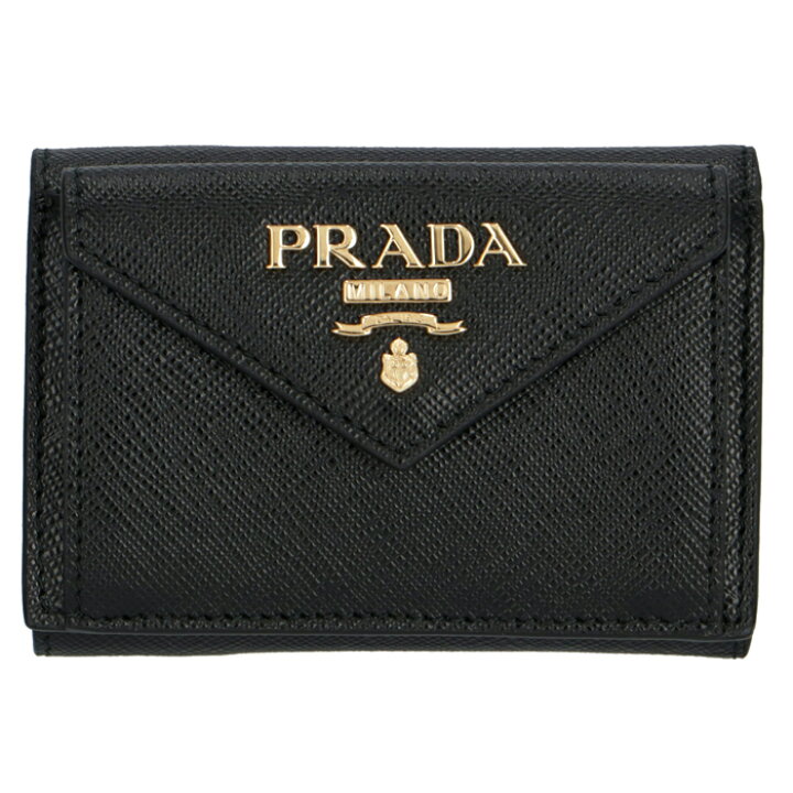 楽天市場】プラダ PRADA 三つ折り財布 ミニ財布 レディース 