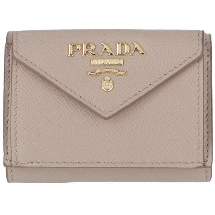 楽天市場】【5％OFFクーポン】プラダ PRADA 三つ折り財布 ミニ財布 