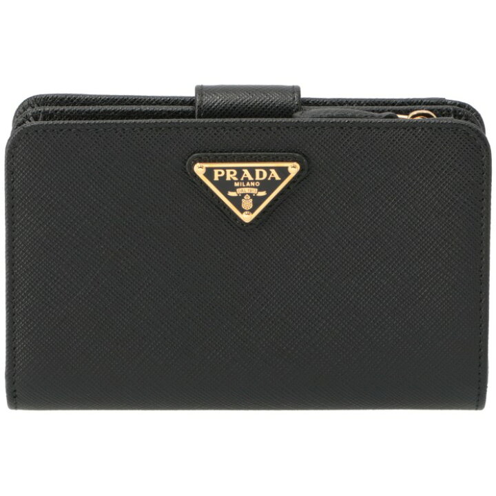 楽天市場】プラダ PRADA 財布 二つ折り 三角ロゴ サフィアーノ ロゴ  