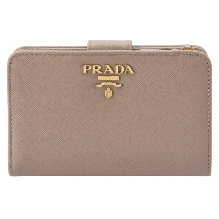 楽天市場】プラダ PRADA 財布 レディース サフィアーノメタル 二つ折り  