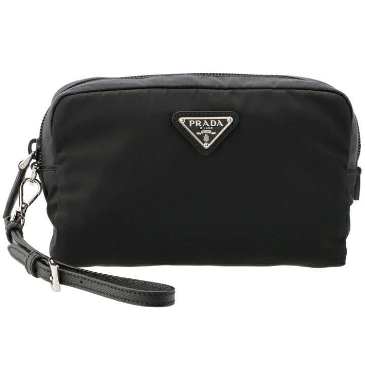 楽天市場】プラダ PRADA ポーチ Re-Nylon ストラップ付き コスメポーチ 
